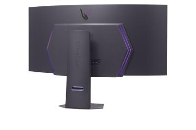 LG UltraGear™ 45GX90SA-B 45 inch gebogen gaming PC monitor - OLED-paneel WQHD-resolutie (3440 x 1440), 0,03 ms GtG 240Hz, DisplayHDR™ TrueBlack 400, DCI-P3 98,5% (CIE1976), AMD FreeSync Premium