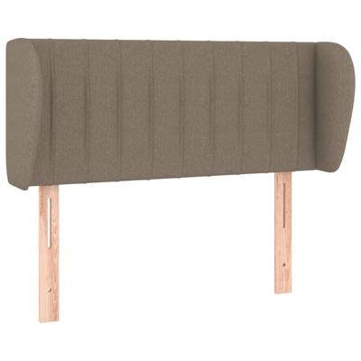 Hoofdbord met randen 83x23x78/88 cm stof taupe