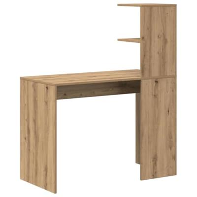 Bureau artisanaal eikenkleurig 102 x 50 x 124 cm Bewerkt hout