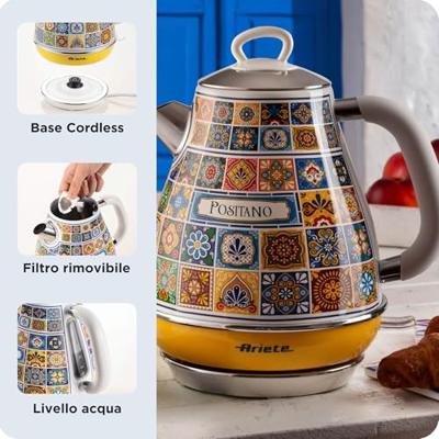 Waterkoker Ariete 2869 POSITANO Metaal 2000 W 1,7 L