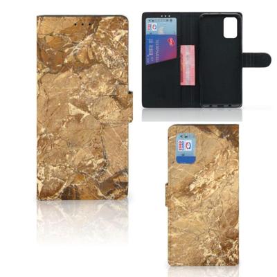 Samsung Galaxy A02s | M02s | Bookcase | Marmer Creme Samsung Galaxy A02s | M02s | Bookcase | Marmer Creme