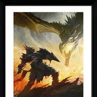 Skyrim Framed Print - Daedric Armor - thumbnail