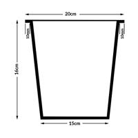 Polyrattan Bloembak 4 delig - Bruin - 95 x 27 x 60 cm - thumbnail