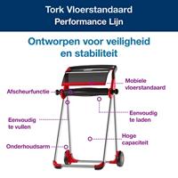 Tork Vloerstandaard | H1006xB646xD530ca. mm | scheurkant met glasvezel verst. tanden | 1 stuk - 652008 652008 - thumbnail