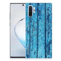 Samsung Galaxy Note 10 Plus | Bumper Hoesje | Wood Blue - thumbnail