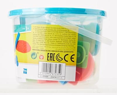 Otto Simon Play-doh dough emmertje met 3 potjes klei en strand vormen