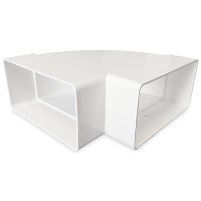 Horizontale bocht 90° - 120x60mm Horizontale bocht 90° - 120x60mm