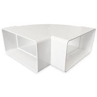 Horizontale bocht 90° - 120x60mm - thumbnail