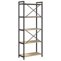 Boekenkast Sonoma eiken 60 x 30 x 153 cm Bewerkt hout - thumbnail