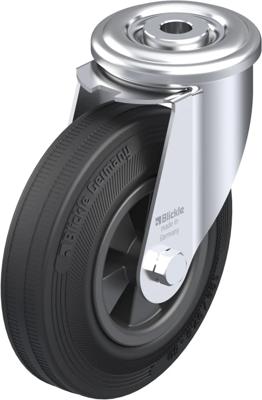 Blickle LER-VPP 125G Zwenkwiel Wieldiameter: 125 mm Draagvermogen (max.): 100 kg 1 stuk(s)