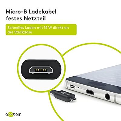 Micro-USB voeding compleet - Micro-USB oplader - USB 2.0 micro stekker - 1m - 3000mA - 15 Watt - 5V - Zwart Micro-USB voeding compleet - Micro-USB oplader - USB 2.0 micro stekker - 1m - 3000mA - 15 Watt - 5V - Zwart