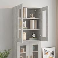 Hangkast 69,5x34x90 cm betongrijs - thumbnail