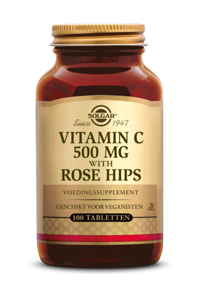 Solgar Vitamine C with Rose Hips (Rozenbottel) 500 mg Tabletten Solgar Vitamine C with Rose Hips (Rozenbottel) 500 mg Tabletten