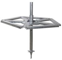 Grond ankerset voor paalborstel maxi - thumbnail