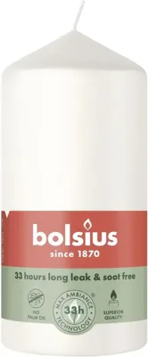 Bolsius stompkaars essentials 5.8x12cm cloudy white