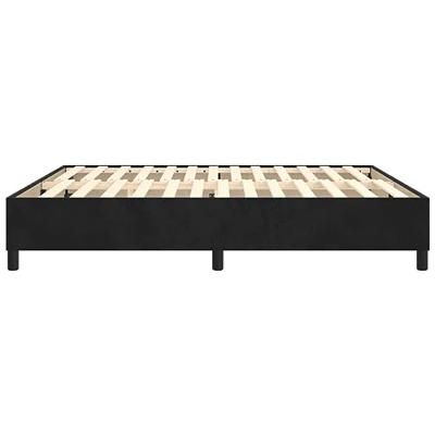 Bedframe zonder matras 200x200 cm fluweel zwart