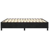 Bedframe zonder matras 200x200 cm fluweel zwart - thumbnail