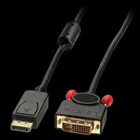 LINDY DisplayPort Adapter [1x DisplayPort stekker - 1x DVI-D-stekker] 41489 0.5 m - thumbnail