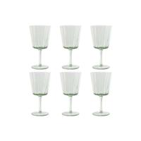 Set van bekers Home ESPRIT Groen Kristal 285 ml 8,4 x 8,4 x 16,4 cm (6 Stuks) - thumbnail