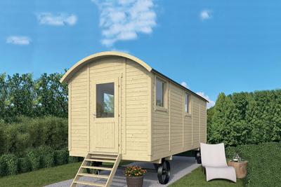 Tuindeco Angelo Circuswagen 237x600 cm- - Onbehandeld vurenhout- Tuindeco