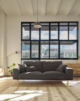 Noa grijs kussenhoes 30 x 50 cm - thumbnail