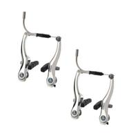 Alhonga V-brake rem-set zilver voor + achter compleet - thumbnail