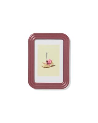 HEMA Fotolijst 10x15cm hout ribbelrand (bordeauxrood)
