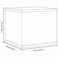 VidaXL Displaybox transparant 40x36x35 cm acryl - thumbnail