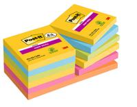 Post-It Super Sticky Notes Carnival, 90 vel, ft 76 x 76 mm, 8 + 4 GRATIS - thumbnail