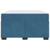 Bedframe met matras met matras Donkerblauw 120 x 190 cm Fluweel - thumbnail