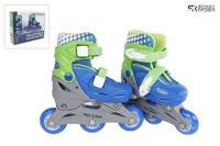 Street Rider Inline skates hardboot blauw verstelbaar maat 26-29 - thumbnail