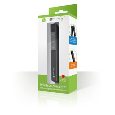 Techly ITC-LASER26 RF Zwart Draadloze presenter