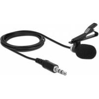 DeLOCK 66279 microfoon Zwart Microfoon met bevestigingsclip - thumbnail