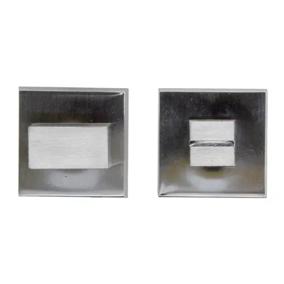 Hdd Pro WC Garnituur Square 48 Mm Inox Look