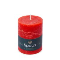 Kaars rustiek 80/110 mm rood Spaas - Spaas - thumbnail