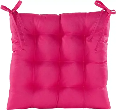 Anna's Collection zitkussen gewatteerd 38x38cm donkerroze
