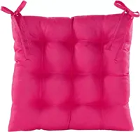 Anna's Collection zitkussen gewatteerd 38x38cm donkerroze - thumbnail