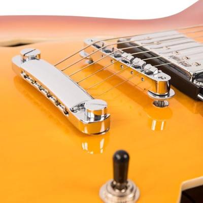 Vintage VSA500 ReIssued Honeyburst semi-akoestische gitaar - thumbnail