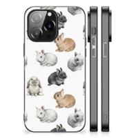Dierenprint Telefoonhoesje voor iPhone 14 Pro Max Konijntjes - thumbnail