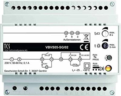 TCS TÜR Control VBVS05-SG/02 Netvoeding voor Accessoires voor deurintercom Kabelgebonden Meerdere kleuren