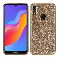Glittery poeder schokbestendig TPU Case voor Huawei Honor Play 8A (goud) - thumbnail