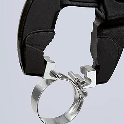 Knipex Slangklemtang Voor Klik-Klemmen | 180 mm Lengte | Anti-Slip | Kunststof Bekleed | Grijs Geatramenteerd - 85 51 180 C SB