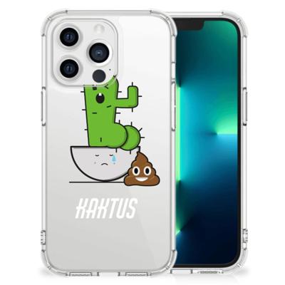 Apple iPhone 13 Pro Stevig | Bumper Hoesje | Cactus Poo