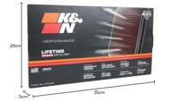 K&N vervangings-luchtfilter replac. filter al-1010 - thumbnail