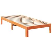Bedframe zonder matras 240x200 cm massief grenenhout wasbruin - thumbnail
