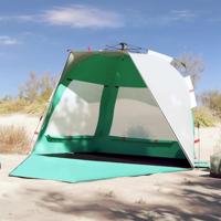 VidaXL Strandtent 3-persoons waterdicht snelontgrendeling zeegroen - thumbnail