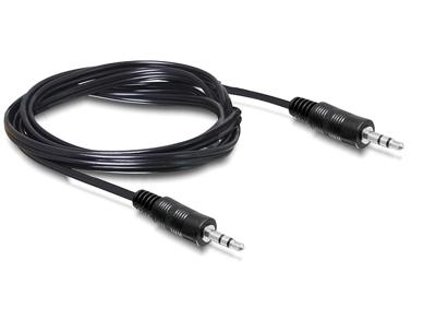 Delock 84001 Kabel Audio DC-aansluiting 3,5 mm male / male 2,5 m