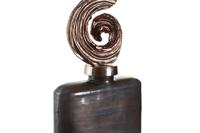 Vaas DKD Home Decor Multicolour Aluminium Kristal 19 x 12 x 55 cm - thumbnail