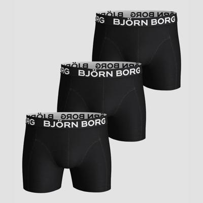 Bjorn Borg boxershorts cotton stretch 3-pack zwart
