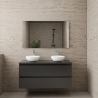 ACTIE BWS Badmeubel | Paris | Hoogglans Antraciet | 120 cm | met topplaat - thumbnail